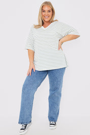 V Neck Oversized T-Shirt