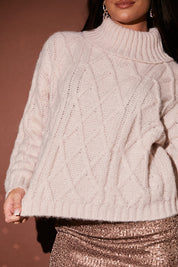 Premium Cable Knit Roll Neck Jumper