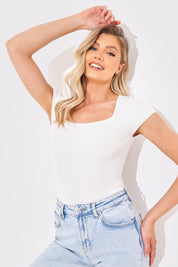 Square Neck Fitted Top