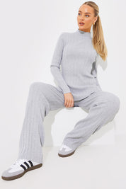 Rib Knitted Co Ord Trouser