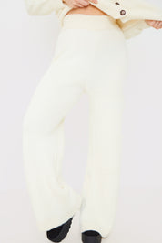 Recycled Fluffy Knitted Co Ord Trouser