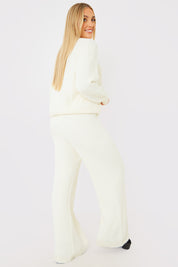 Recycled Fluffy Knitted Co Ord Trouser