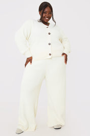 Recycled Fluffy Knitted Co Ord Trouser