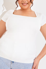 Square Neck Fitted Top