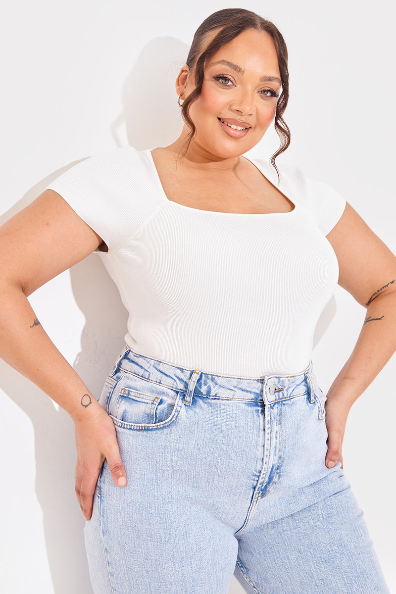 Square Neck Fitted Top