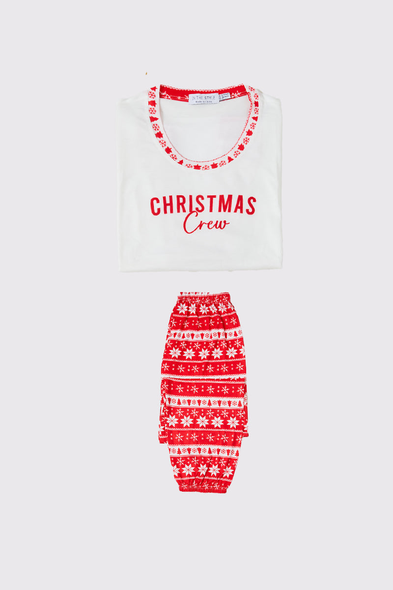 Kids 'Christmas Crew' Matching Family PJ Set