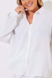 Cheesecloth Relaxed Shirt Co-Ord