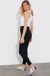 High Waisted Sculpt and Control Ribbed Leggings
