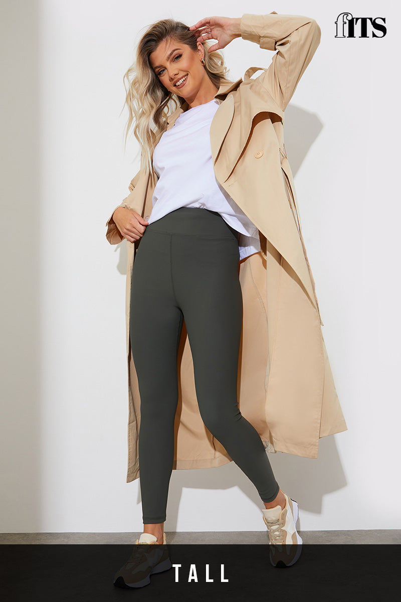 High Waisted Sculpt and Control Ribbed Leggings