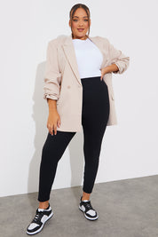 High Waisted Sculpt and Control Ribbed Leggings