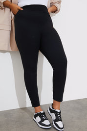 High Waisted Sculpt and Control Ribbed Leggings