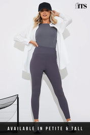 High Waisted Sculpt and Control Ribbed Leggings