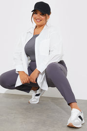 High Waisted Sculpt and Control Ribbed Leggings