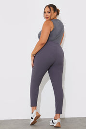 High Waisted Sculpt and Control Ribbed Leggings