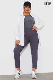 High Waisted Sculpt and Control Ribbed Leggings
