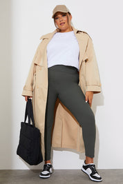 High Waisted Sculpt and Control Ribbed Leggings