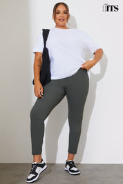 High Waisted Sculpt and Control Ribbed Leggings