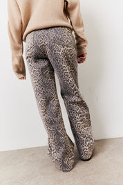 Leopard Straight Leg Jeans