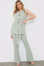 Tailored Fit and Flare Trouser