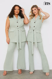 Tailored Fit and Flare Trouser