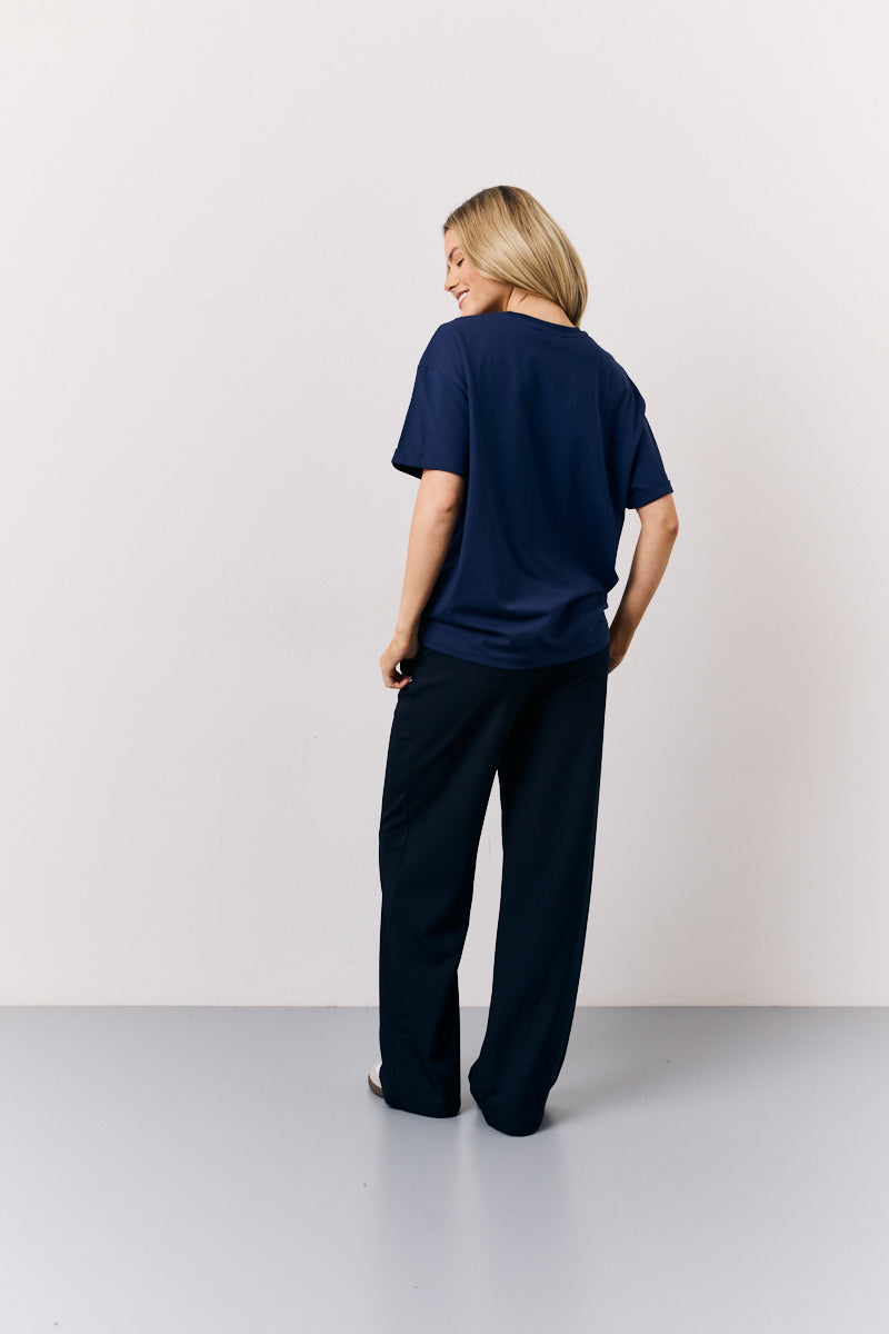 Drawstring Waist Tailored Trouser