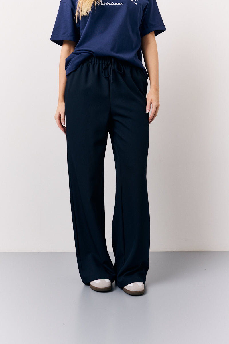 Drawstring Waist Tailored Trouser