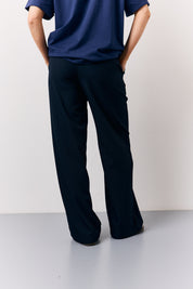 Drawstring Waist Tailored Trouser