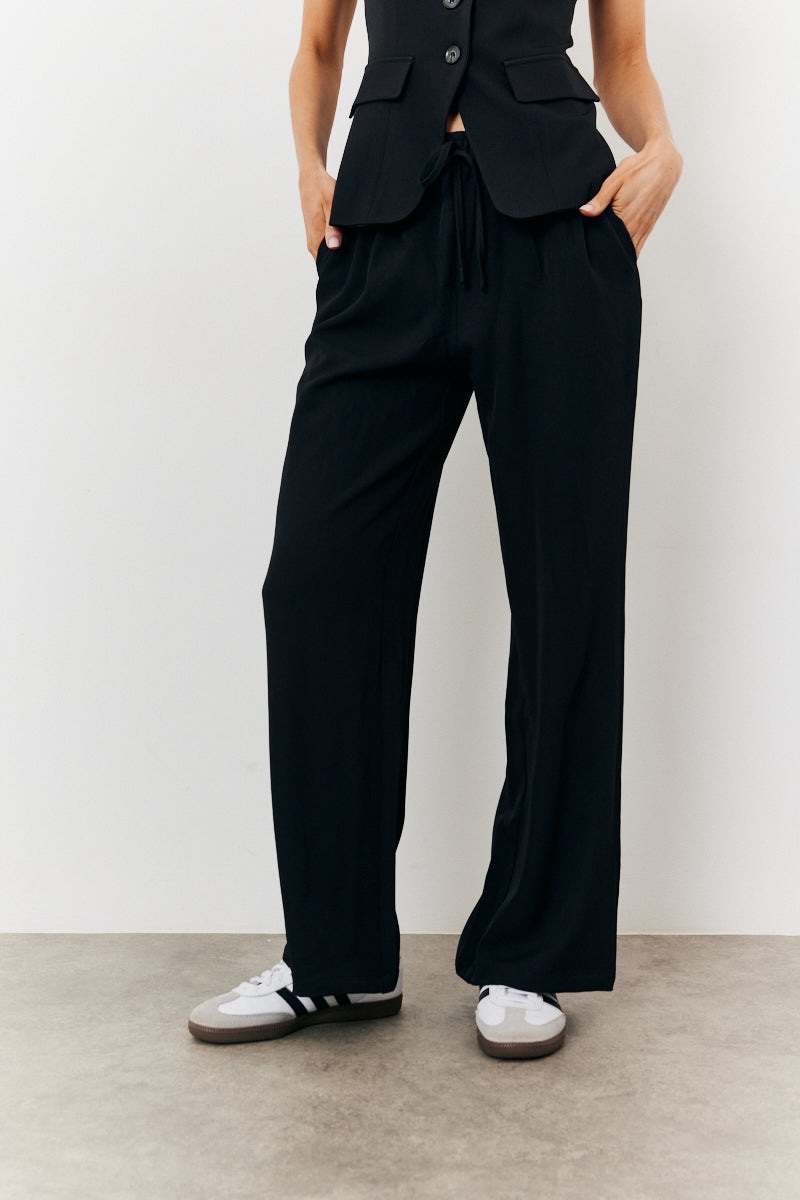 Elasticated Wide Leg Trouser