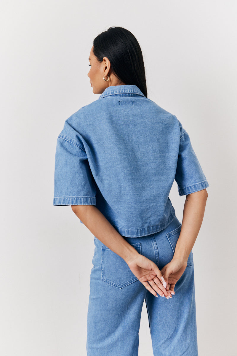 Boxy Denim Shirt