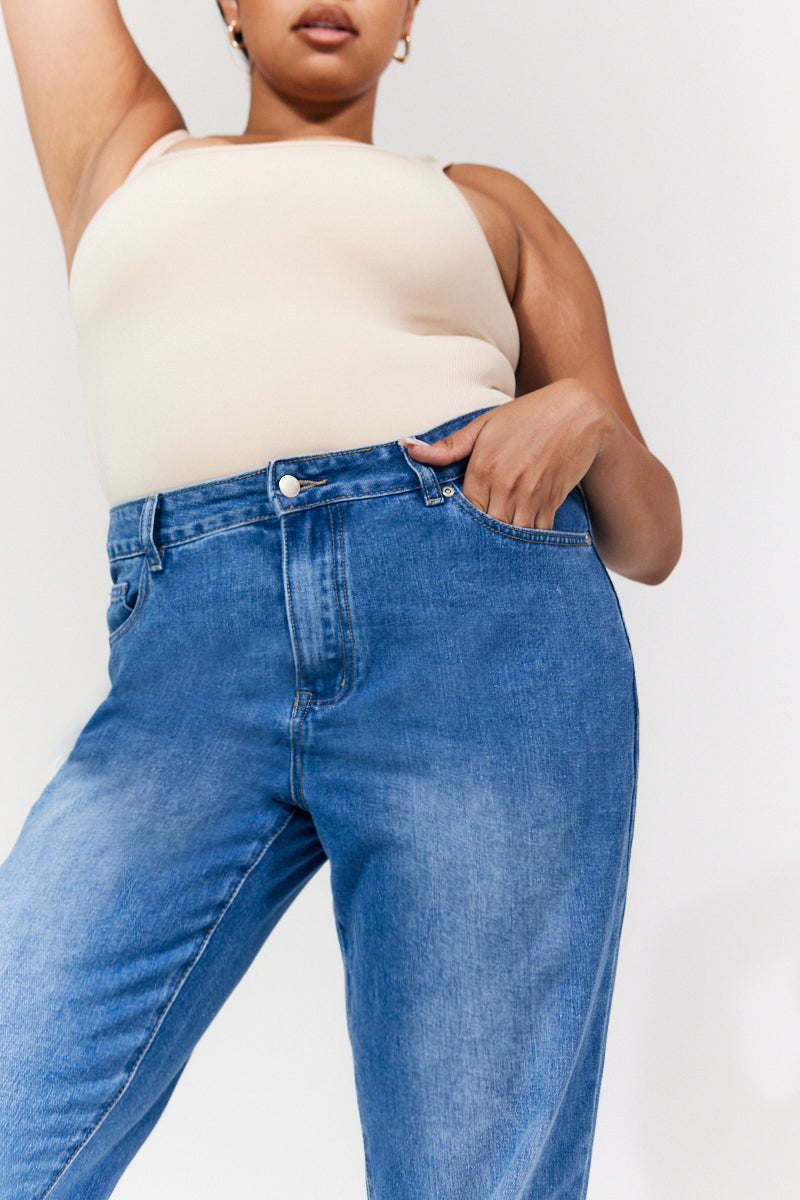 Straight Mom Jeans