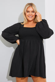 ShirBodice Long Sleeve Mini Dress