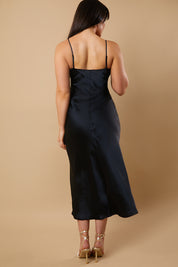 Satin Bias Cut Cami Maxi Dress