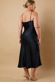 Satin Bias Cut Cami Maxi Dress