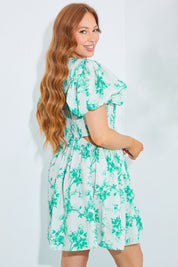 Shirred Bust Mini Dress