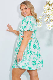 Sheered Bust Mini Dress