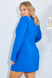 Wrap Jacquard Mini Dress