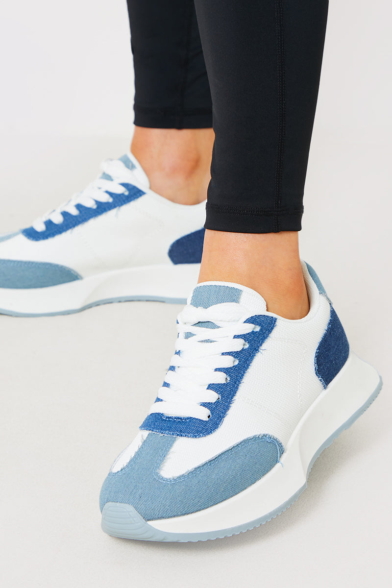Denim Contrast Detail Trainer