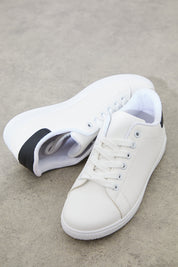Contrast Colour Heel Lace up Trainers