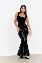 Liquid Satin Bias Cut Maxi Skirt