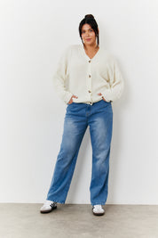 Button Front Knit Cardigan
