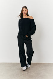 Off Shoulder Knit Jumper