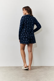 Bow Print Long Sleeve and Short Set