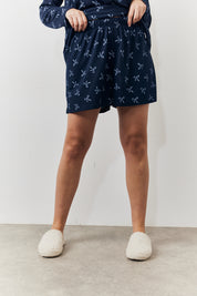 Bow Print Long Sleeve and Short Set