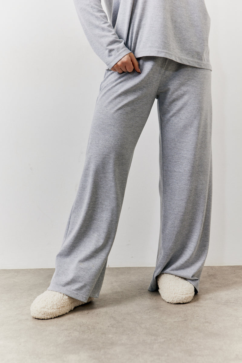 Long Sleeve Top and Trouser Slogan Pj Set