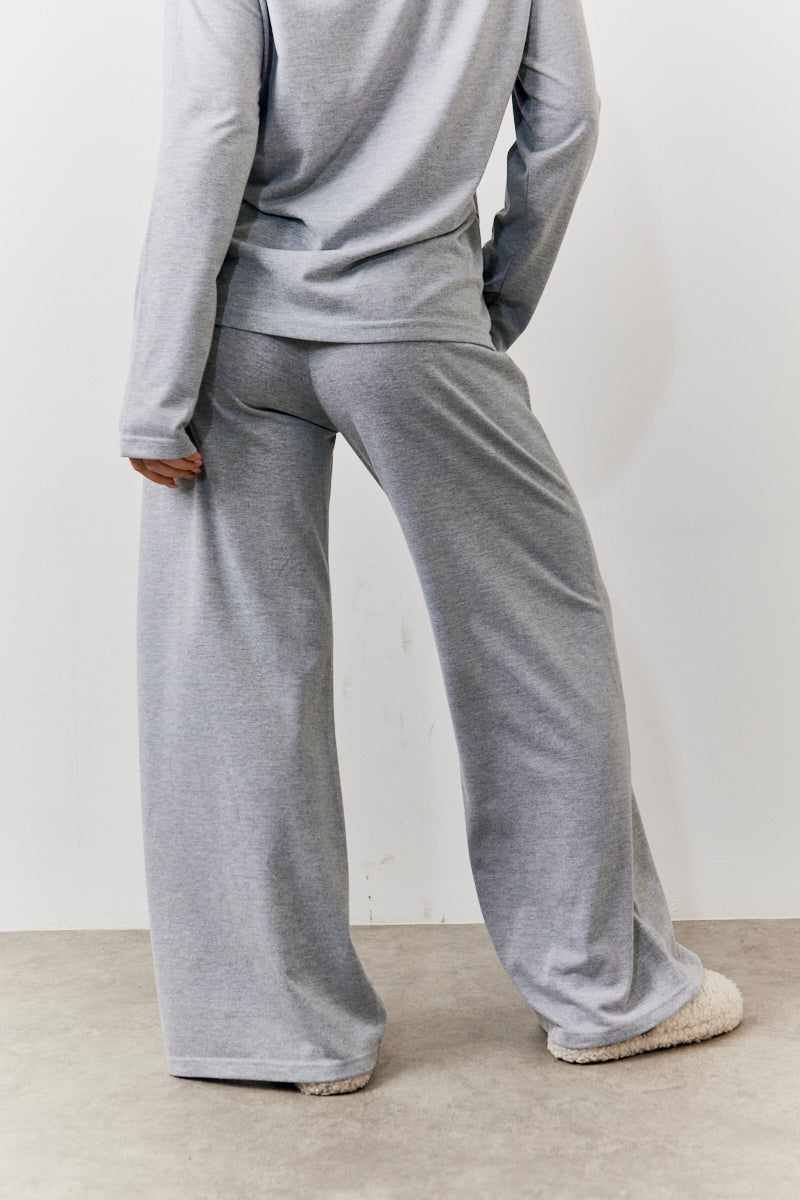 Long Sleeve Top and Trouser Slogan Pj Set