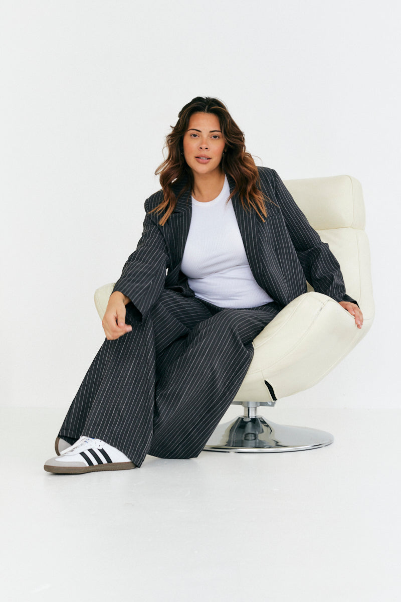 Tailored Pinstripe Blazer Co-Ord