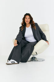 Tailored Pinstripe Blazer Co-Ord