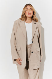 Relaxed Brushed Blazer