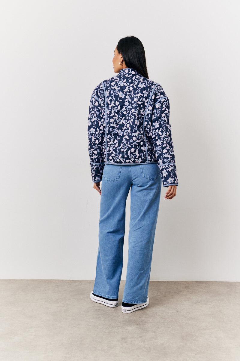 Reversible Printed Quilted Jacket