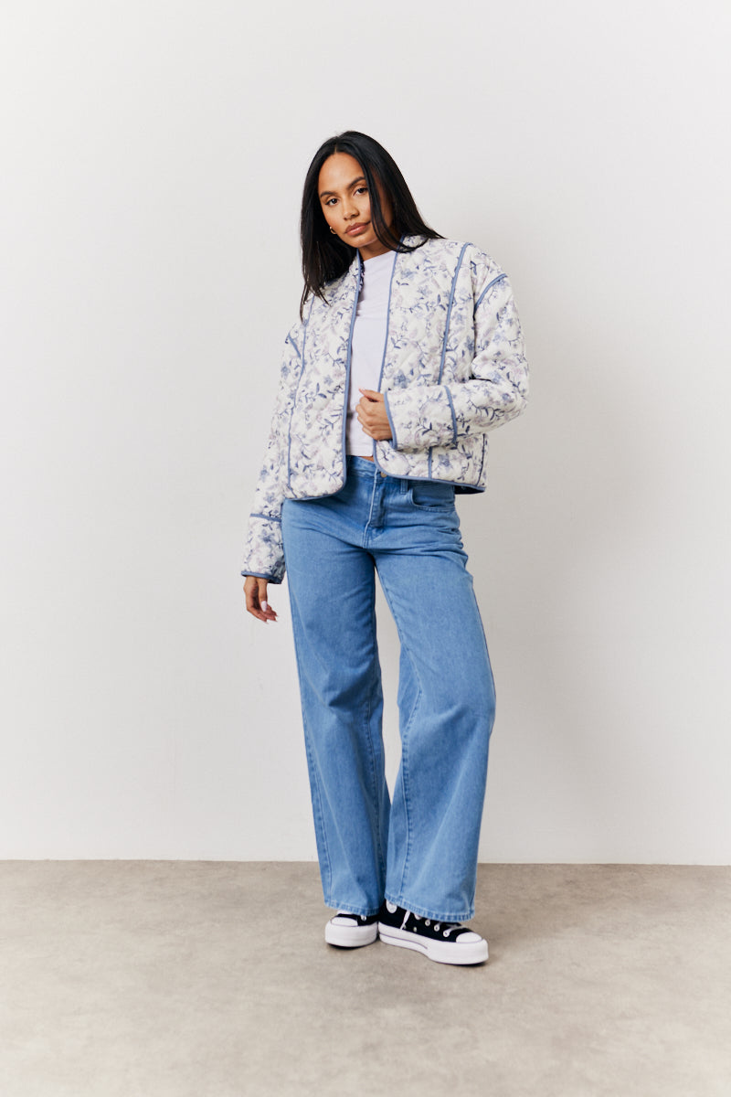 Reversible Printed Quilted Jacket